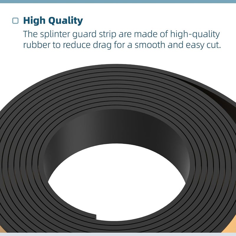 RO6G 194419-4 118" Splinter Guard Replacement Strip for Makita Track Saw for Makita Track Saw Guard Rail 118 inches Accessories, Black Upgrade Stickiness - Image 5